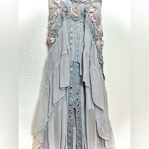 NWT Revolve Thurley “Atlantis Rises” Dress Gown Baby Blue Fairytail Size 6 XS - Picture 7 of 17
